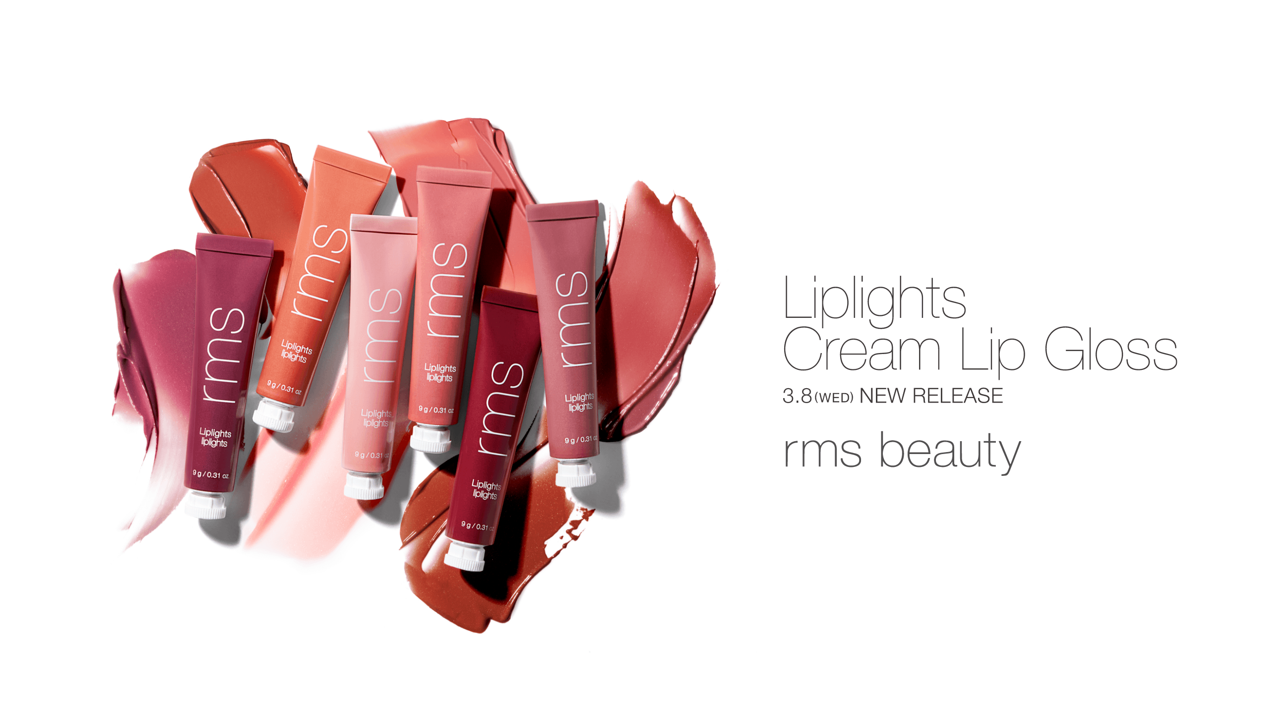 Liplights Cream Lip Gross 3.8(WED) NEW RELEASE rms beauty